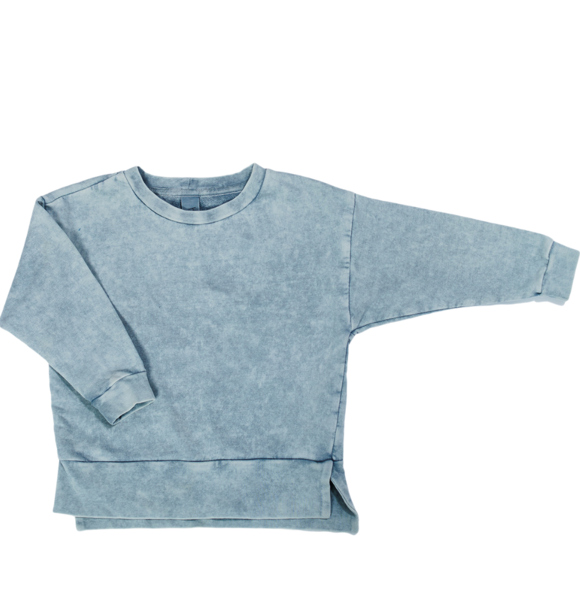 Booso BLUE SIMPLE ACID SWEATSHIRT