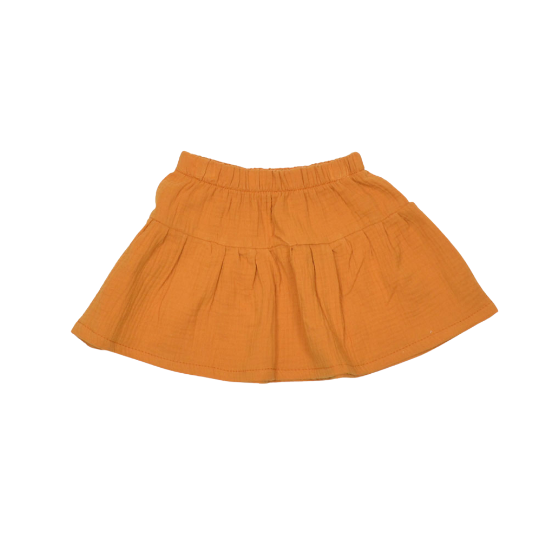 ORANGE SKIRT | PLEATED SKIRT FOR GIRLS | GIRL CLOTHES