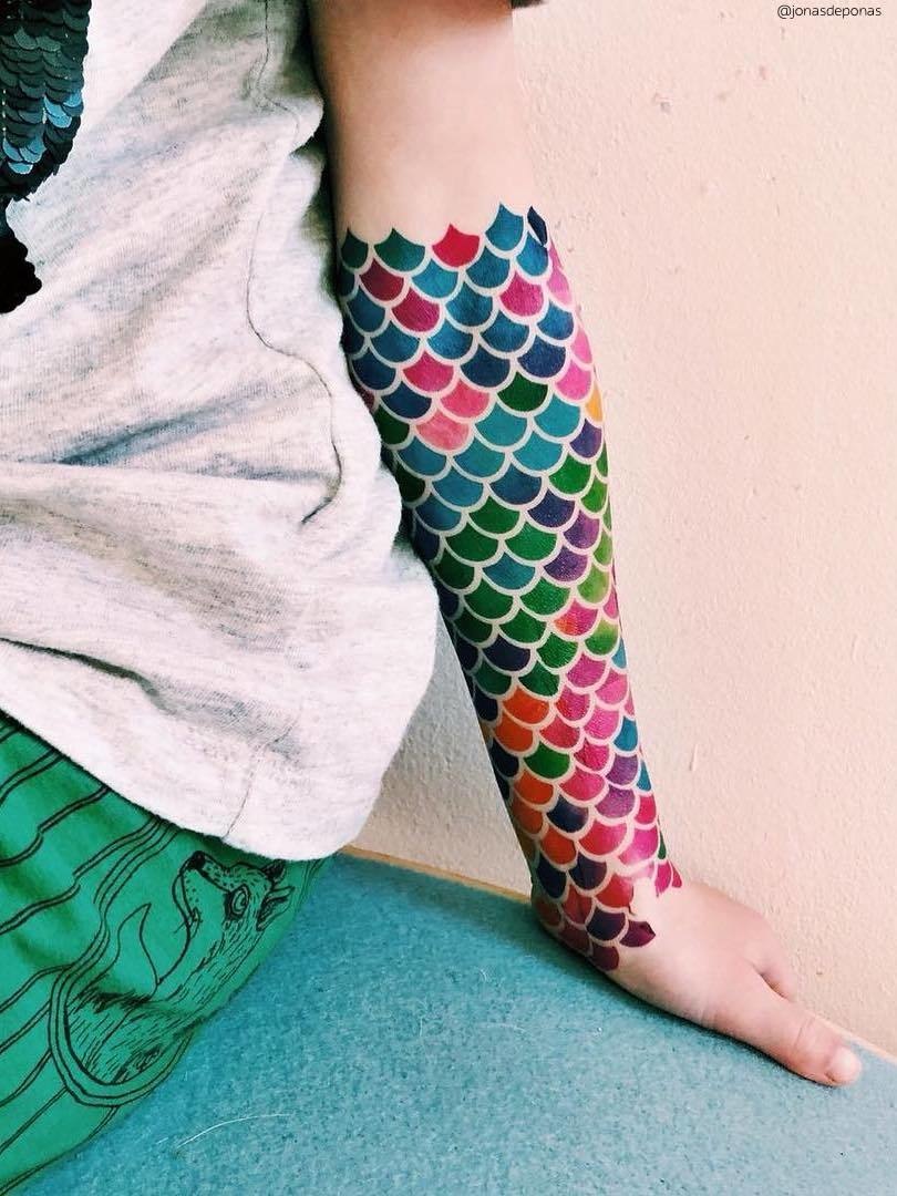 The Sims Resource  Mermaid Scales Tattoo