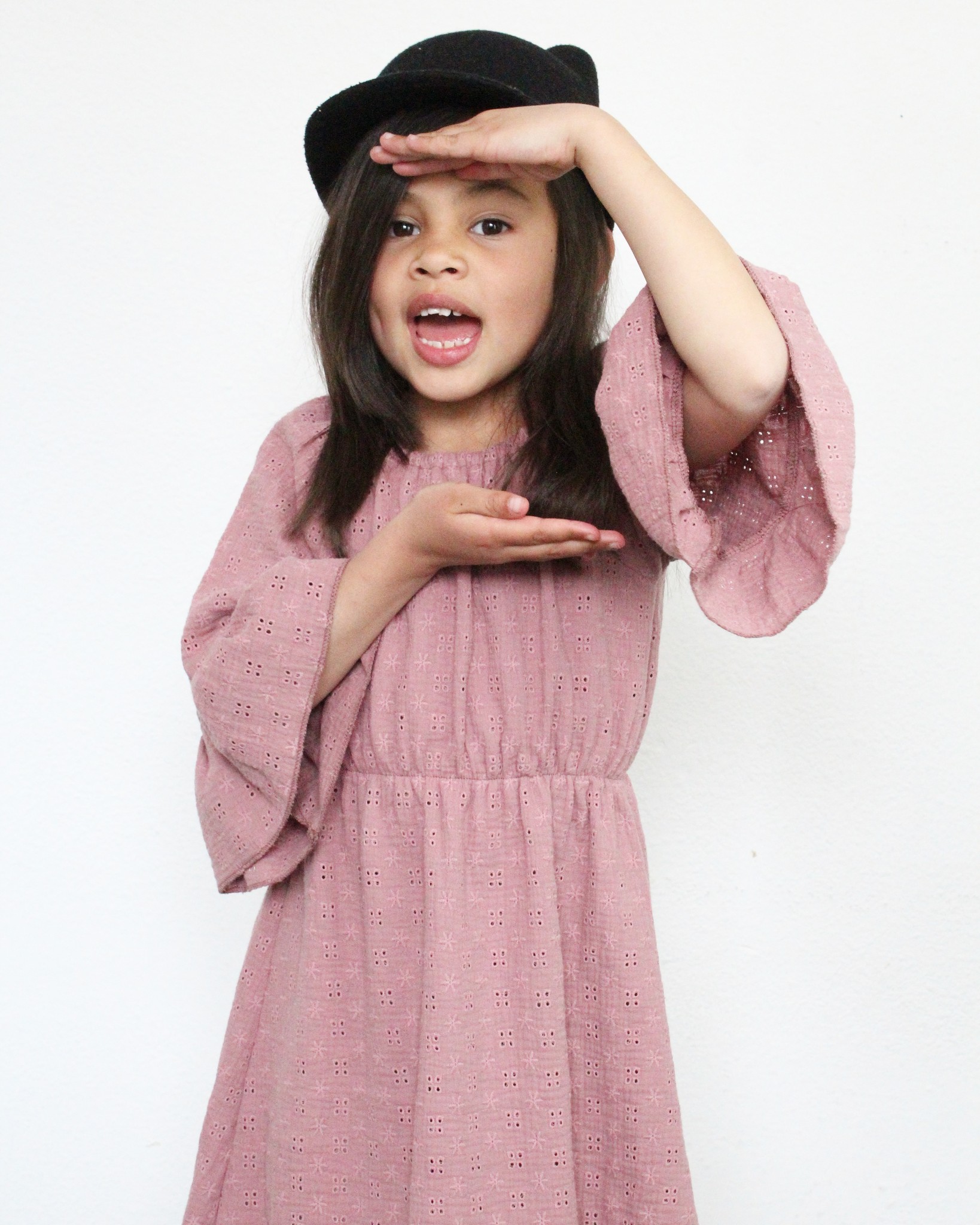 JURK VOOR MEISJES | JURKJE MET BOORDUURWERK | MEISJESKLEDING