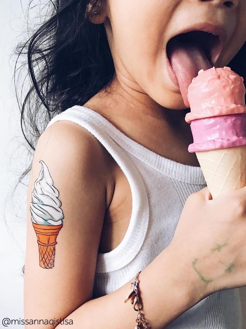 Ducky Street SOFT SERVE ICECREAM TATTOO | CHILDREN'S TATTOO