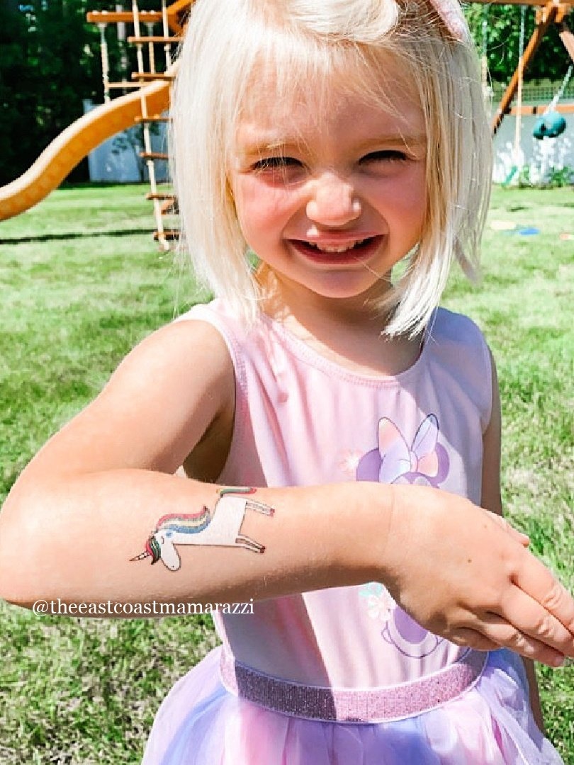 Ducky Street VROLIJKE TATOOS MET EENHOORNS| KINDER TATOEAGE | TIJDELIJKE PLAK TATTOO