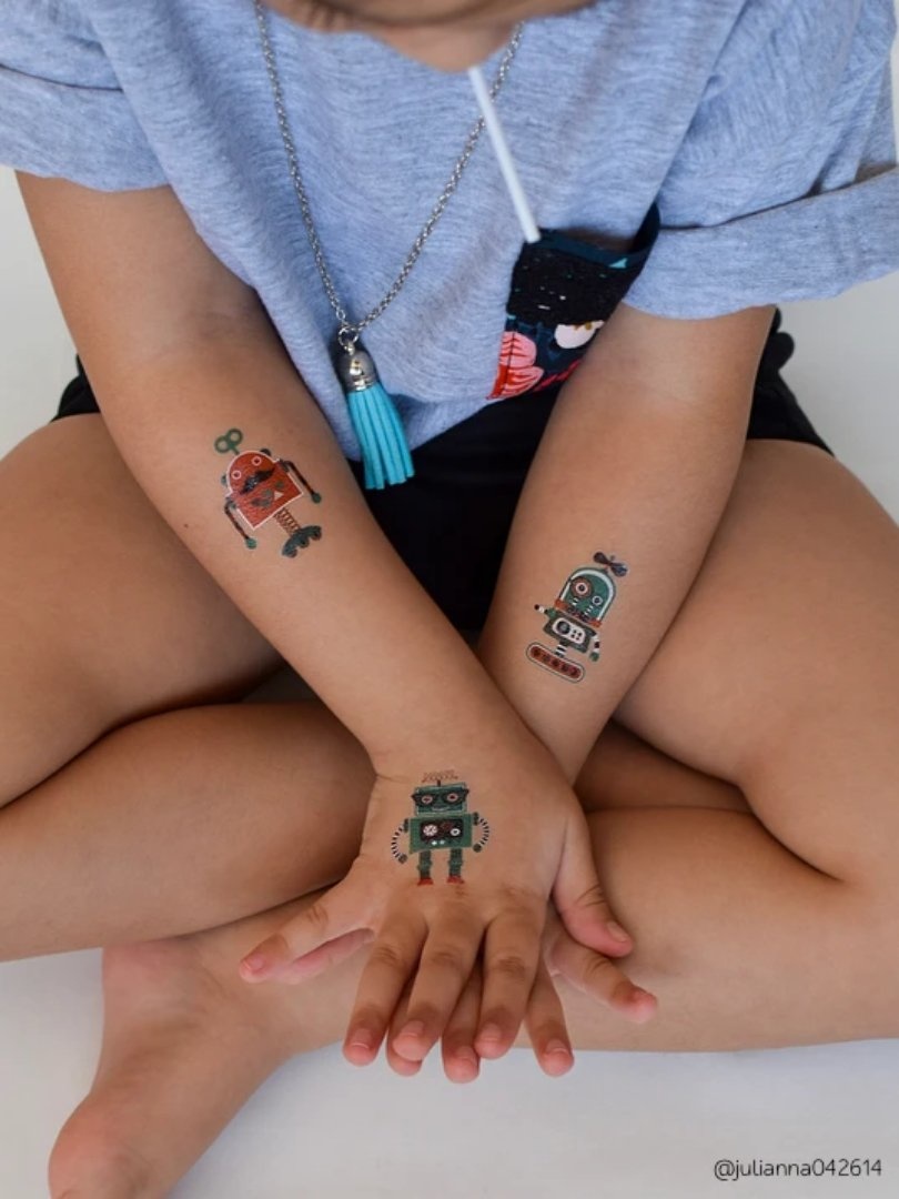 Ducky Street ROBOT TATTOO | KINDER TATOEAGE | HIPSTER TATOO