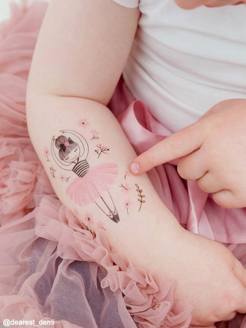 Ducky Street  BALLET TATTOO | CHILDREN'S TATTOO | TATTOOS FOR GIRLS