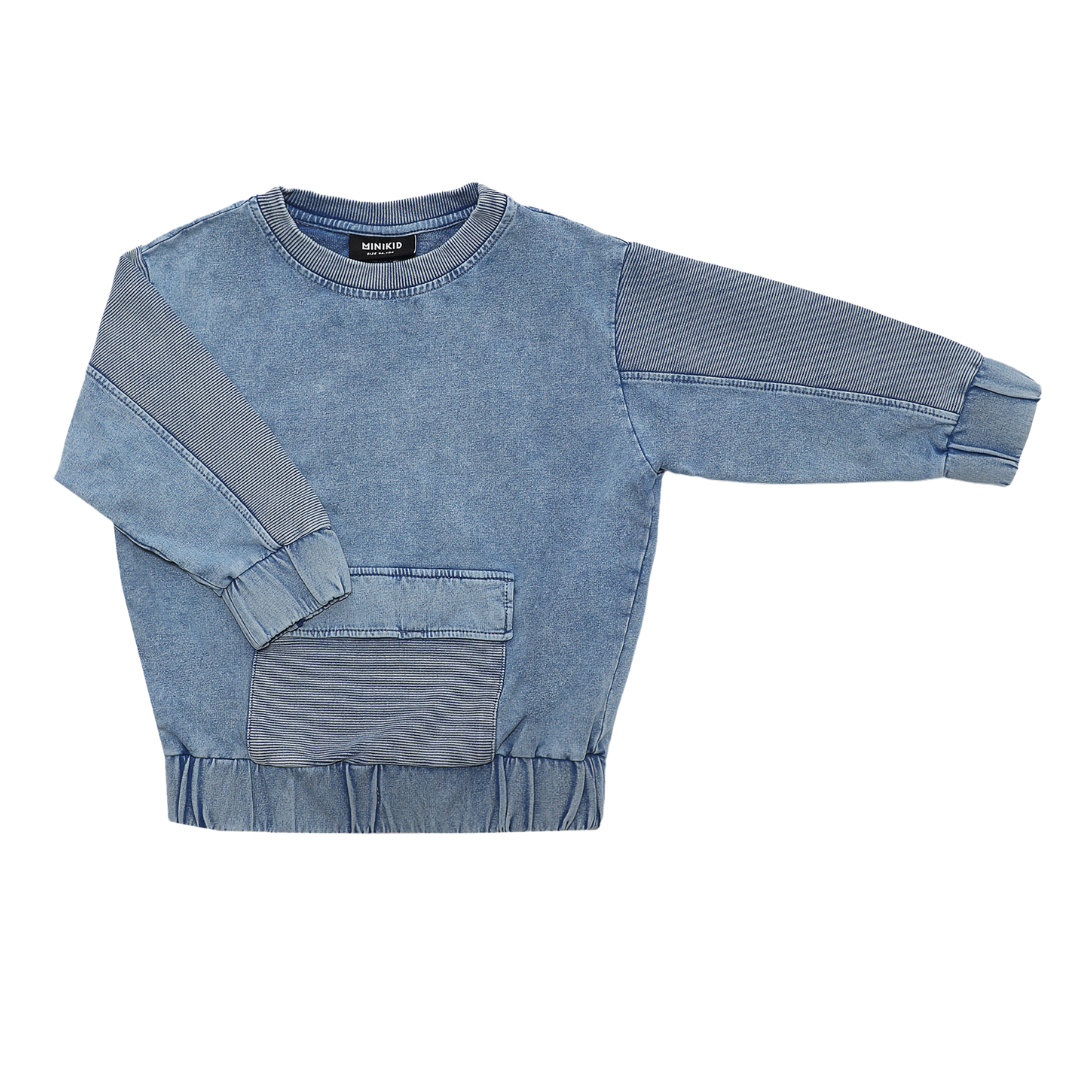 ACID BLUE SWEATER | STOERE SWEATER VOOR KINDEREN | MINIKID