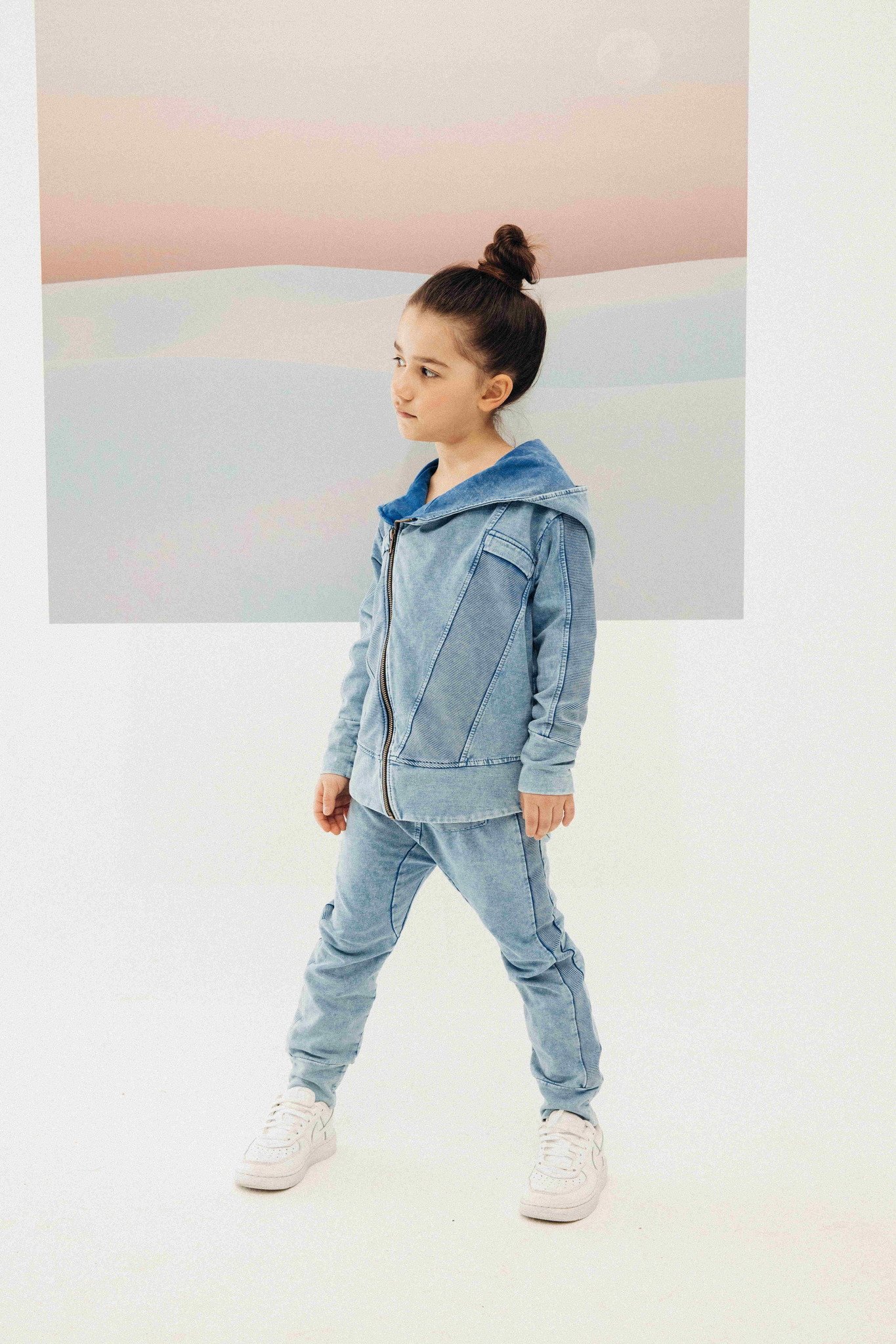 Minikid BLUE HOODIE FOR CHILDREN | COOL HOODED CARDIGAN | KIDS STREETWEAR | MINIKID