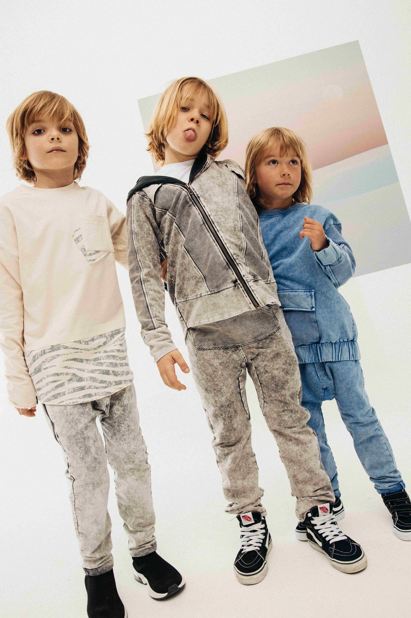 ACID BLUE SWEATER | STOERE SWEATER VOOR KINDEREN | MINIKID