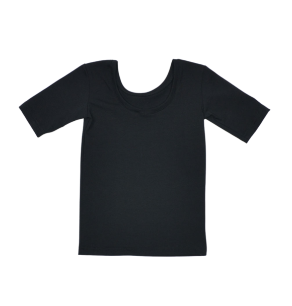 LOW BACK SHIRT BLACK