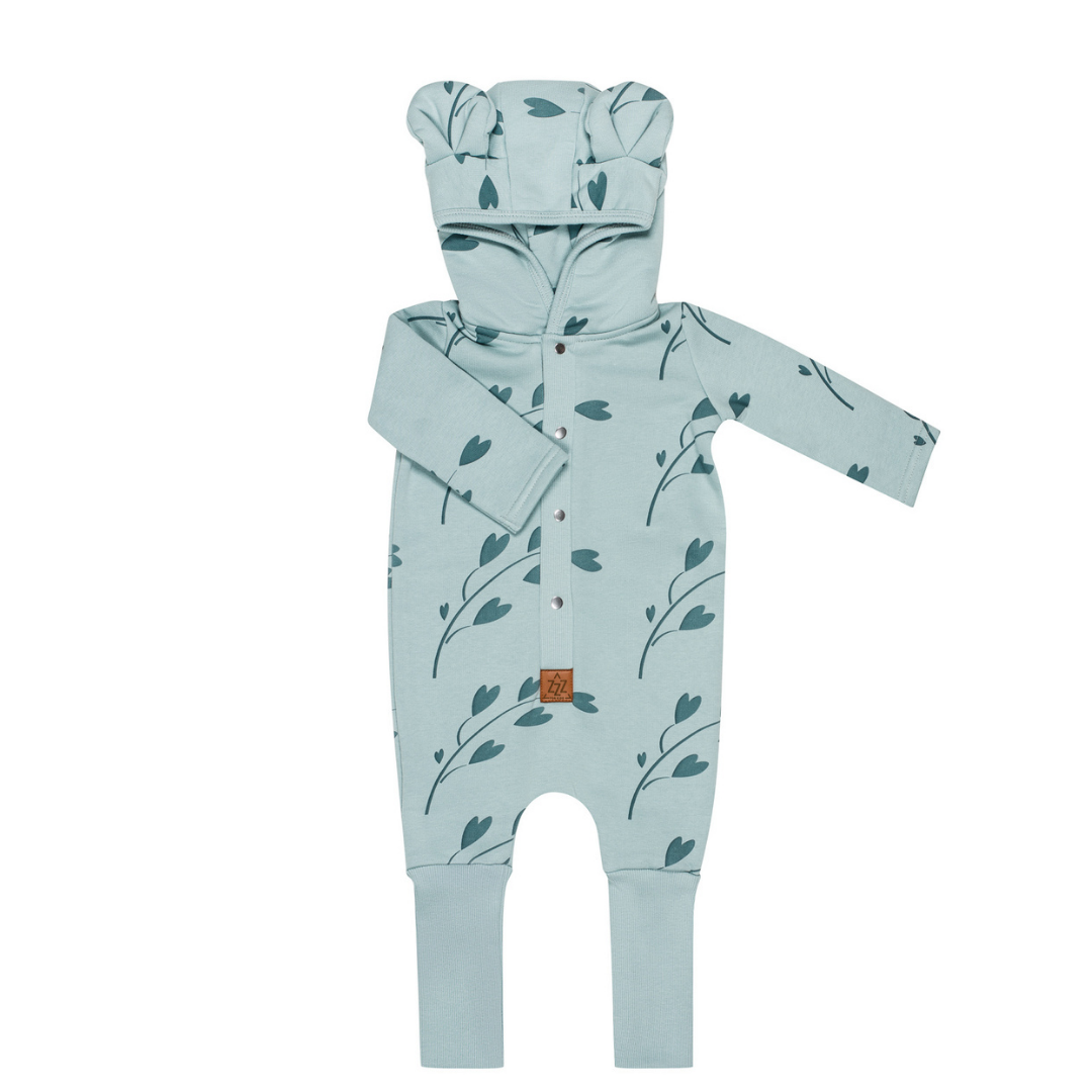 Zezuzulla BABYKLEDING MET OORTJES | JUMPSUIT MET CAPUCHON | WARME BABY ROMPER