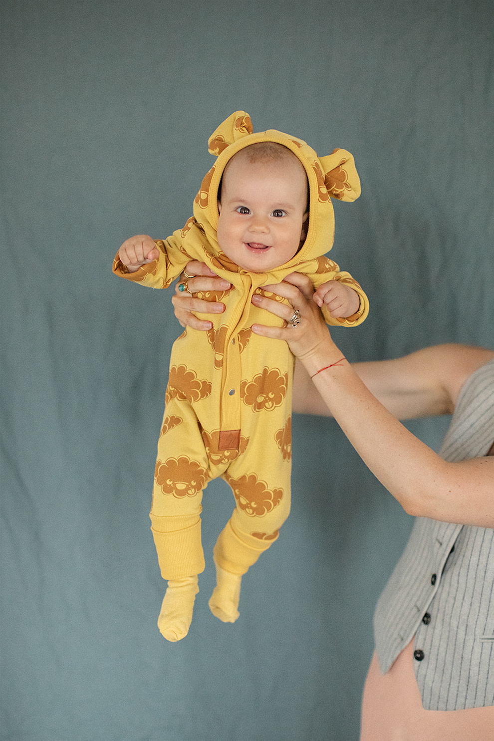 BABY CLOTHING WITH EARS | JUMPSUIT WITH HOOD | WARM BABY BODYSUIT