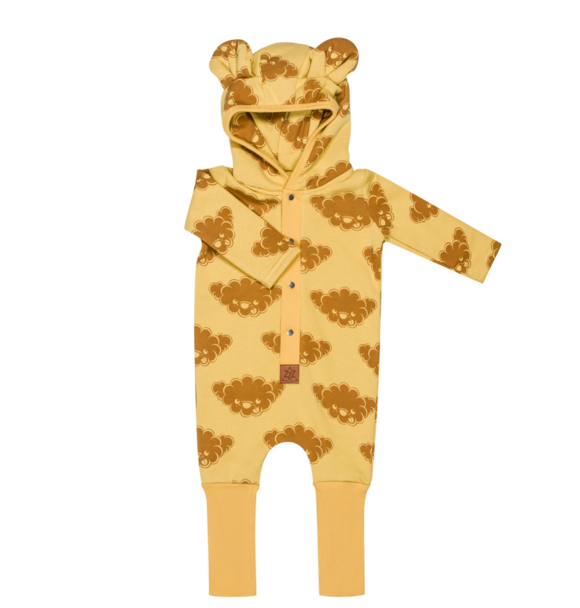 EARED JUMPSUIT FLUFFY