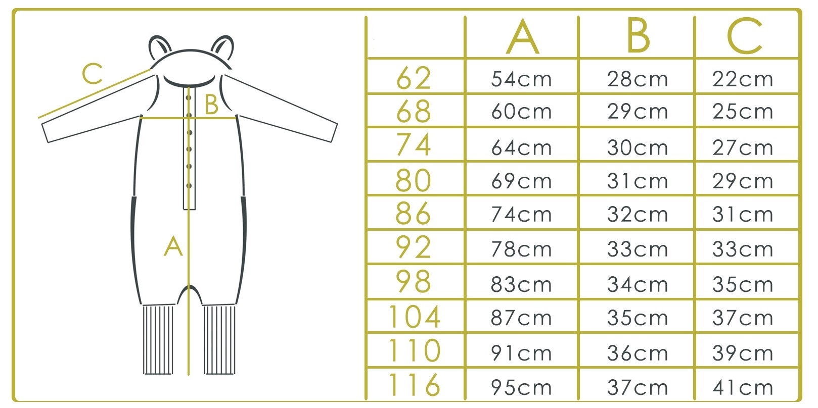 size chart zezuzulla