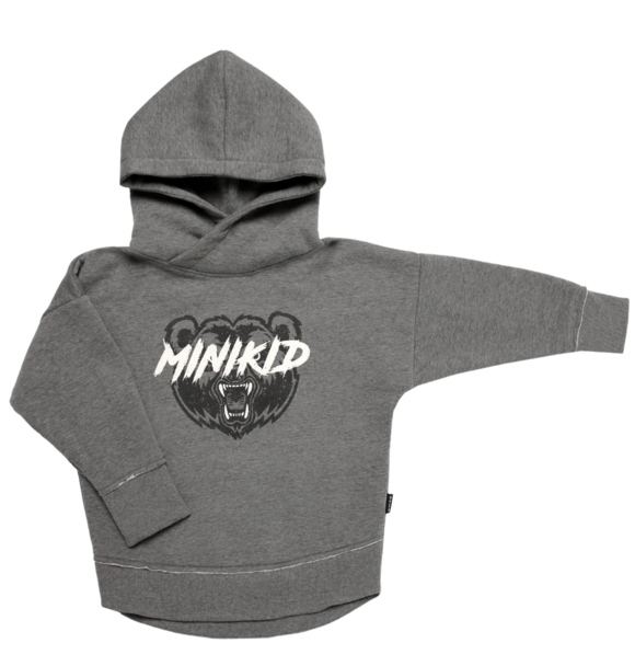 Minikid ROAR OVERSIZED HOODIE GREY