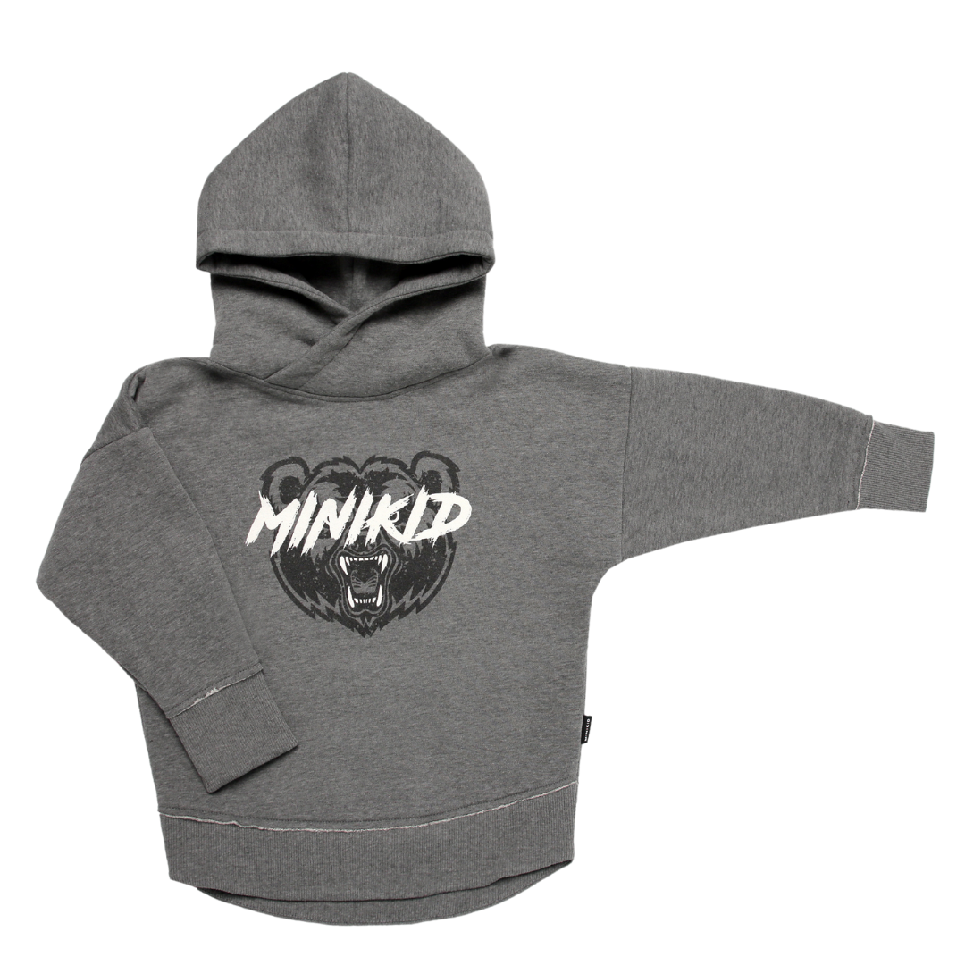 GRIJZE HOODIE | SWEATER MET CAPUCHON | STOERE JONGENSKLEDING