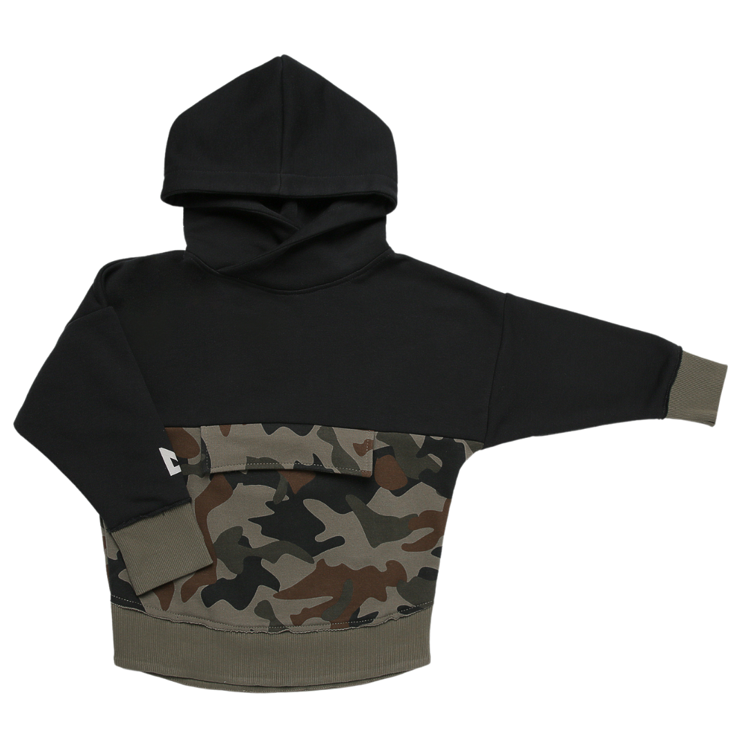 Minikid CAMOUFLAGE HOODIE | HOODED SWEATER | COOL BOYS CLOTHING