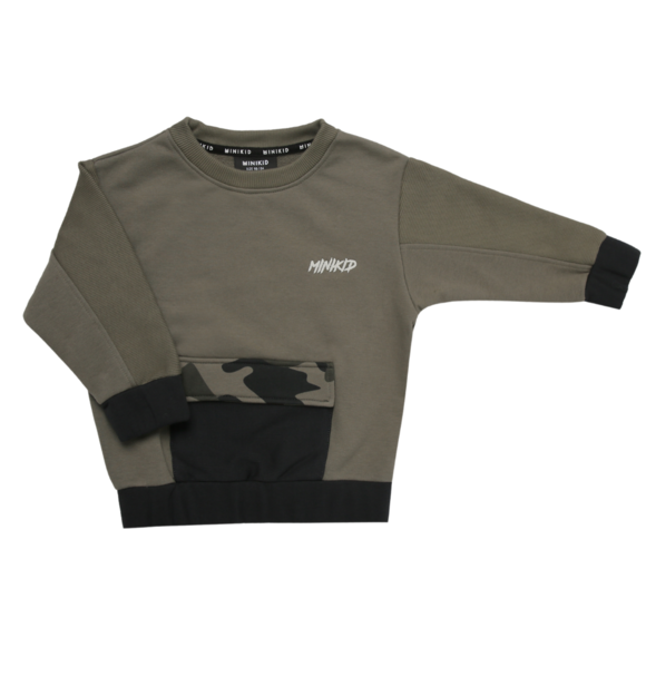 PANEL SWEATSHIRT CAMO