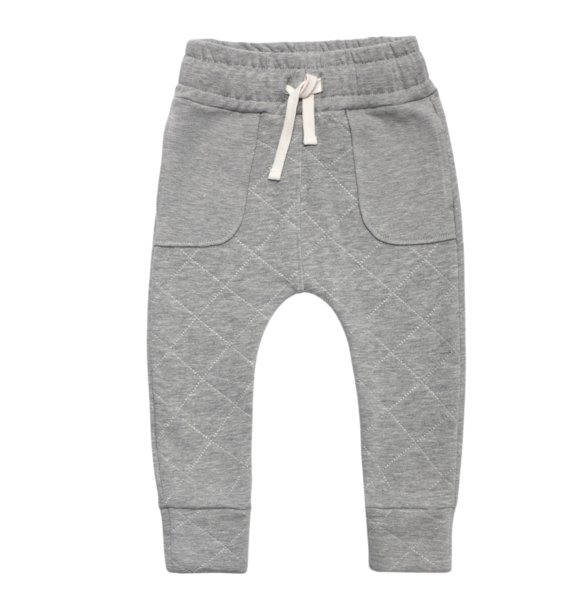 Minikid JOGGER QUILTED GREY (nice and warm)