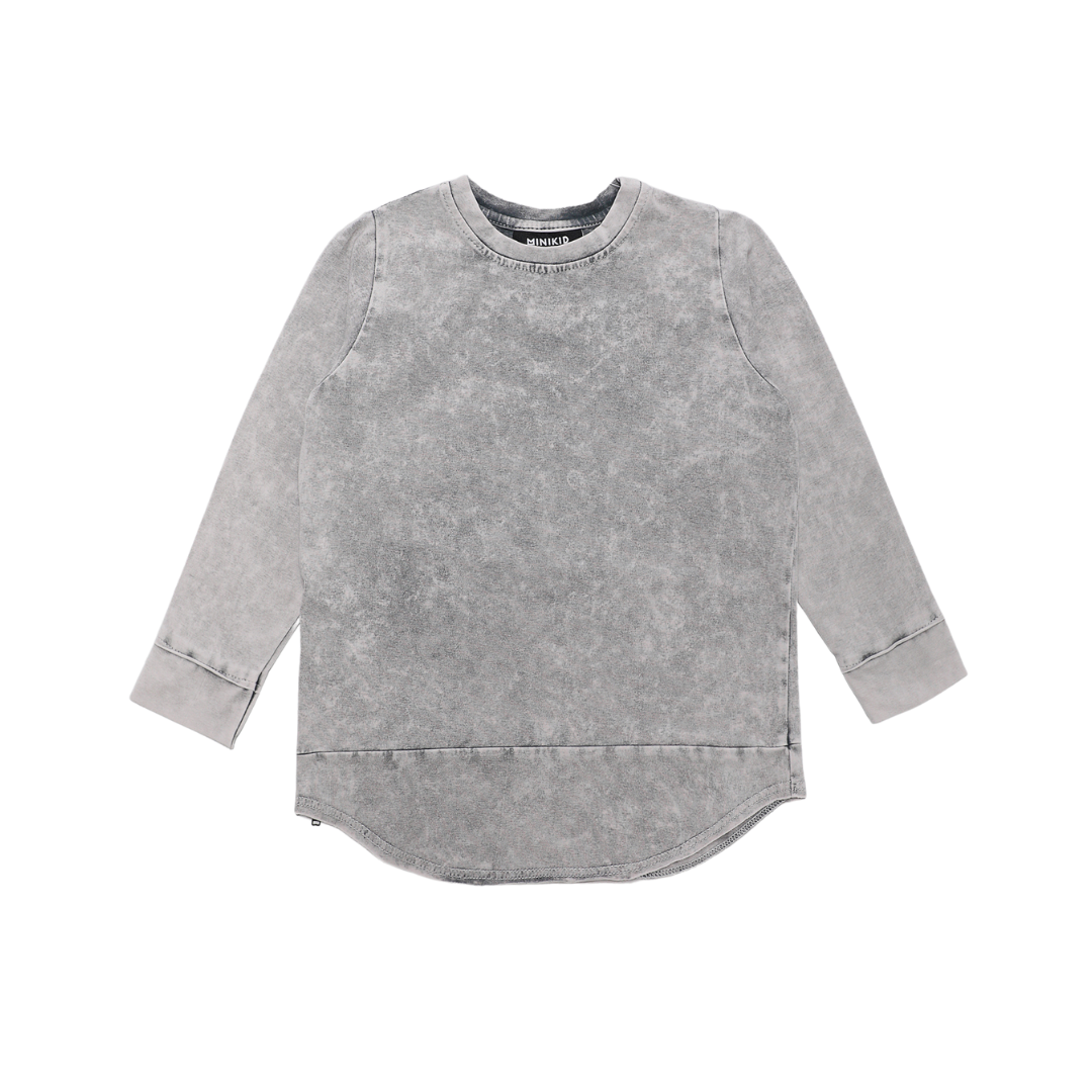 Minikid STREETWEAR VOOR KINDEREN | ACID GRIJZE LONGSLEEVE | MINIKID