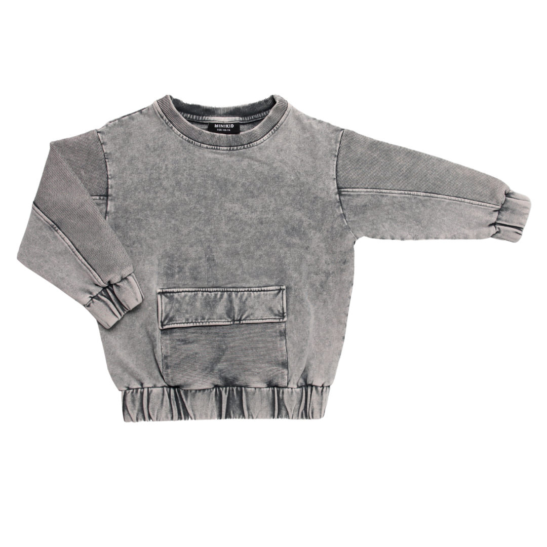 Minikid  ACID GREY SWEATER | COOL SWEATER FOR KIDS | MINIKID