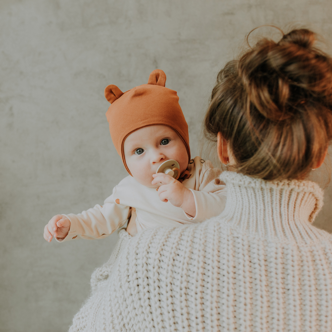 Wooly Organic NEWBORN BABY HAT | HAT FOR NEWBORN BABY | BEAR HAT