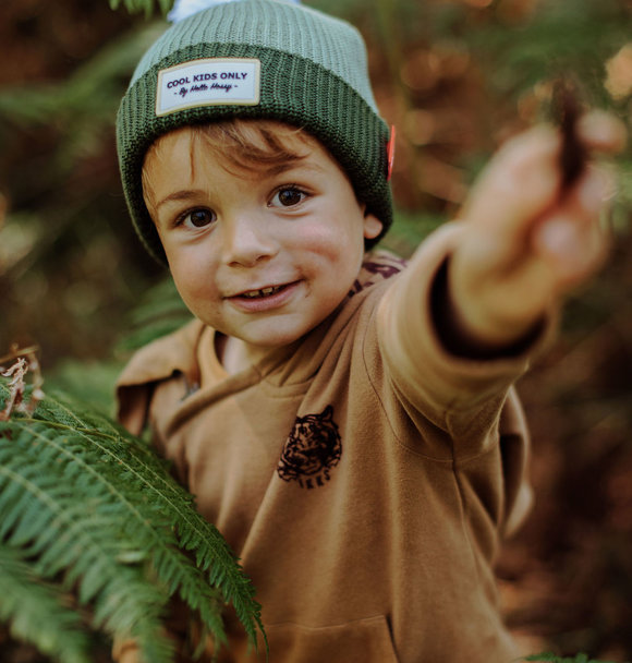 Hello Hossy BEANIE BLOCK KHAKI