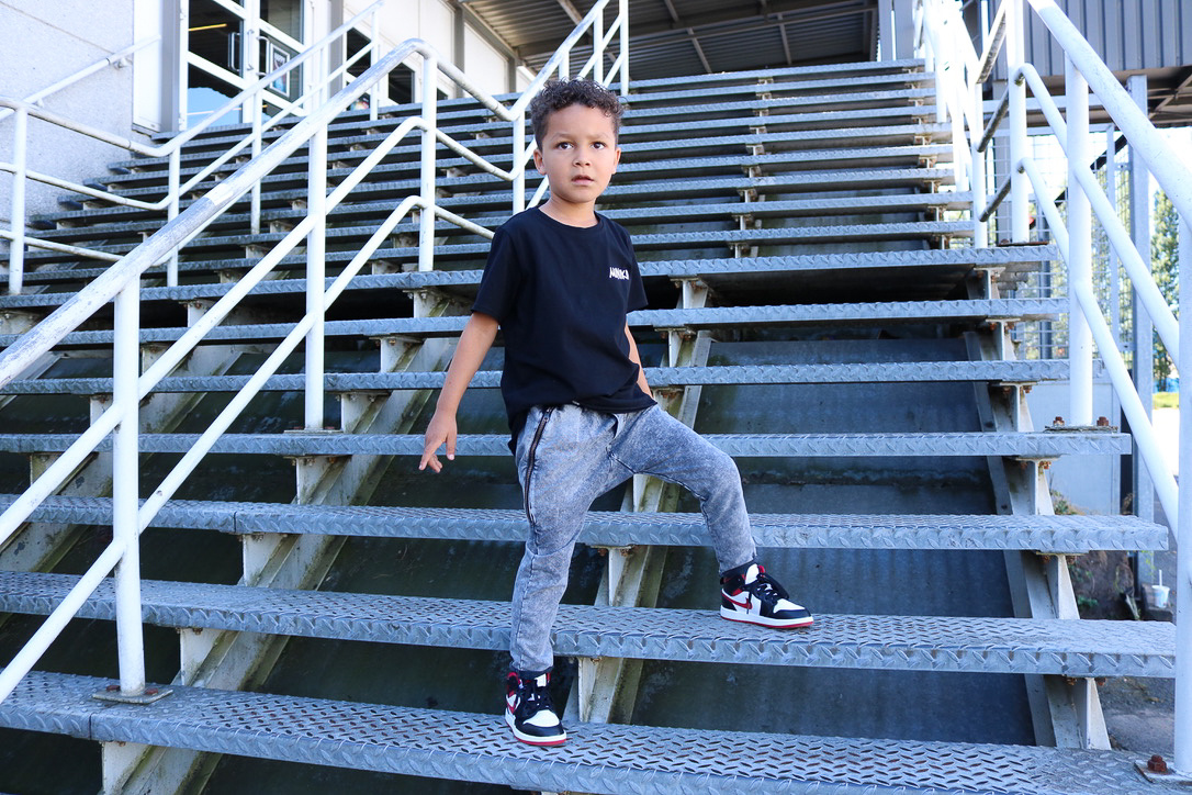 Minikid  ACID GREY DENIM JOGGER | COMFORTABLE PANTS | COOL KIDS CLOTHING