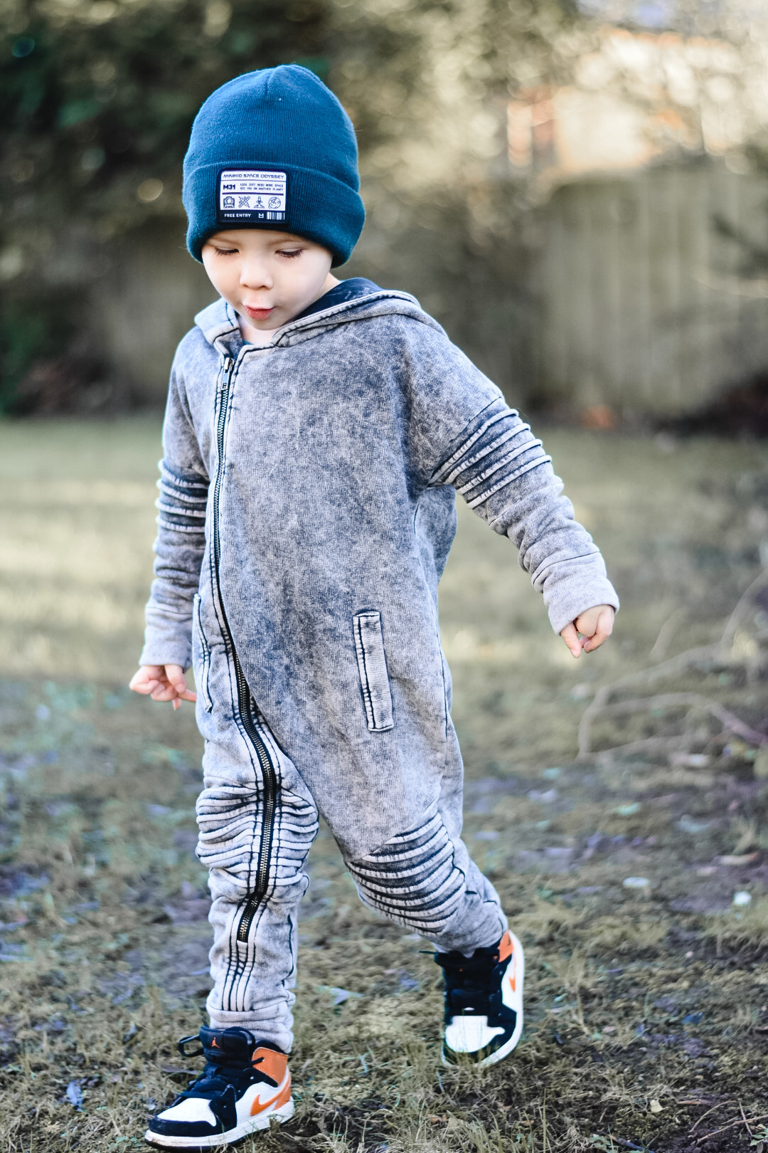 Minikid DENIM ROMPER VOOR KINDEREN | EENDELIG PAK MET CAPUCHON | MINIKID