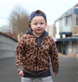 Minikid STOER BOMBERVESTJE VOOR KINDEREN | LANG VEST IN LUIPAARD PRINT | MINIKID