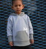 Minikid GRAY MINIKID HOODIE | HOODED SWEATER | STREETWEAR FOR KIDS