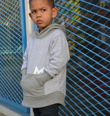 Minikid GRAY MINIKID HOODIE | HOODED SWEATER | STREETWEAR FOR KIDS