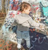 GRIJZE HOODIE VOOR KINDEREN | STOER VEST MET CAPUCHON | MINIKID