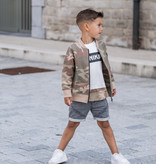 CUTE BOMBER JACKET FOR KIDS | CARDIGAN WITH CAMOUFLAGE PRINT | MINIKID