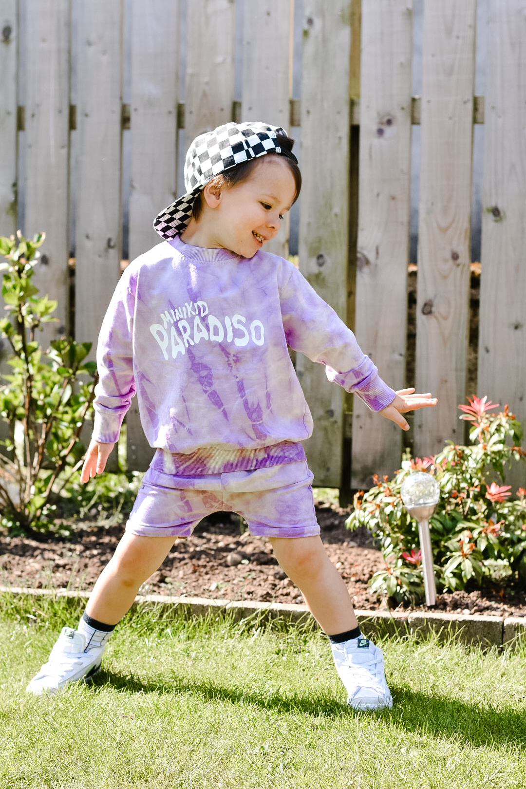 Minikid KORTE BROEK MET TIE DYE PRINT | STOERE SHORTS | KINDERKLEDING