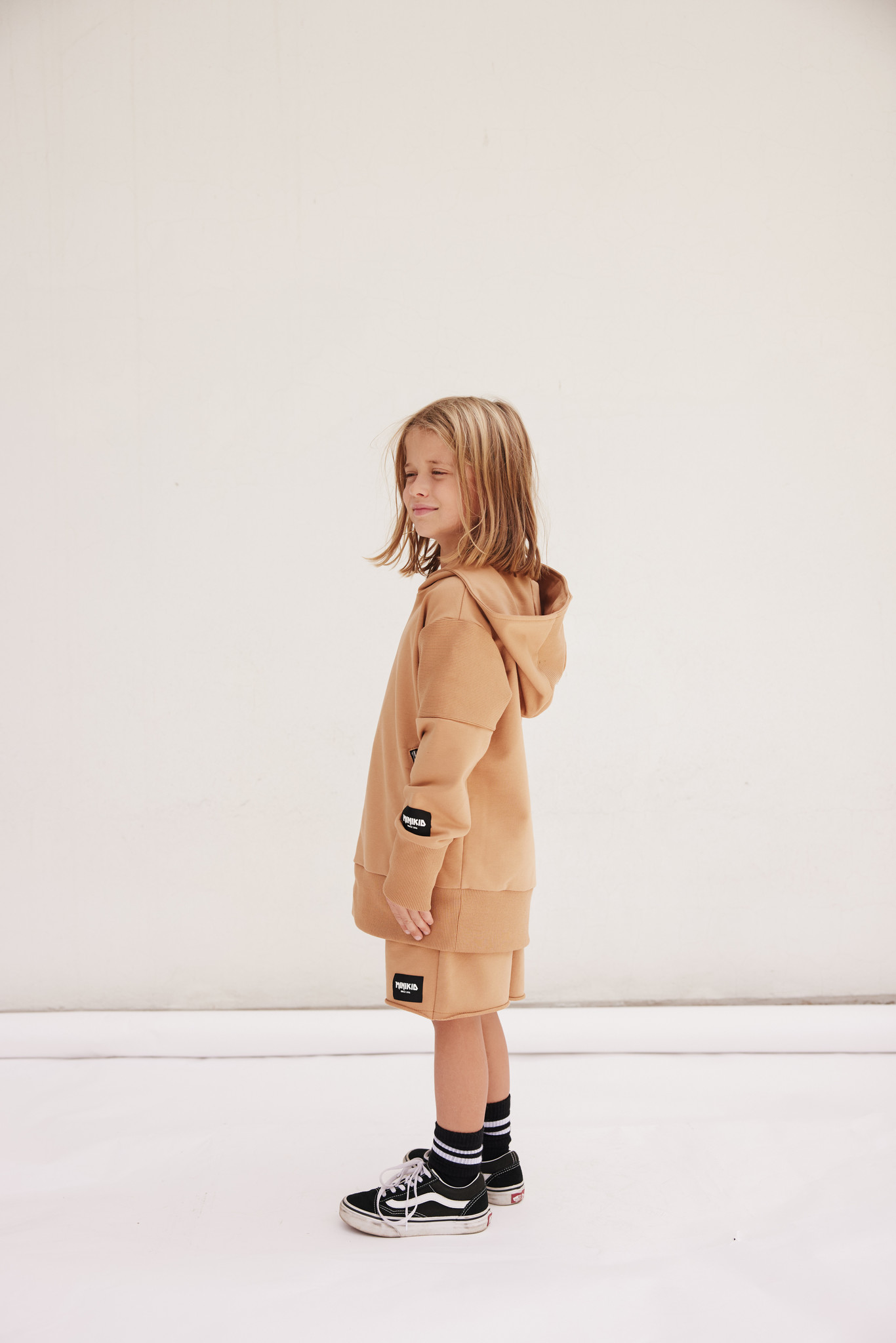 Minikid BROWN HOODIE FOR CHILDREN | COOL CARDIGAN WITH HOOD | MINIKID