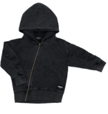 BLACK JACKET FOR CHILDREN | COOL JACKET WITH HOOD | MINIKID