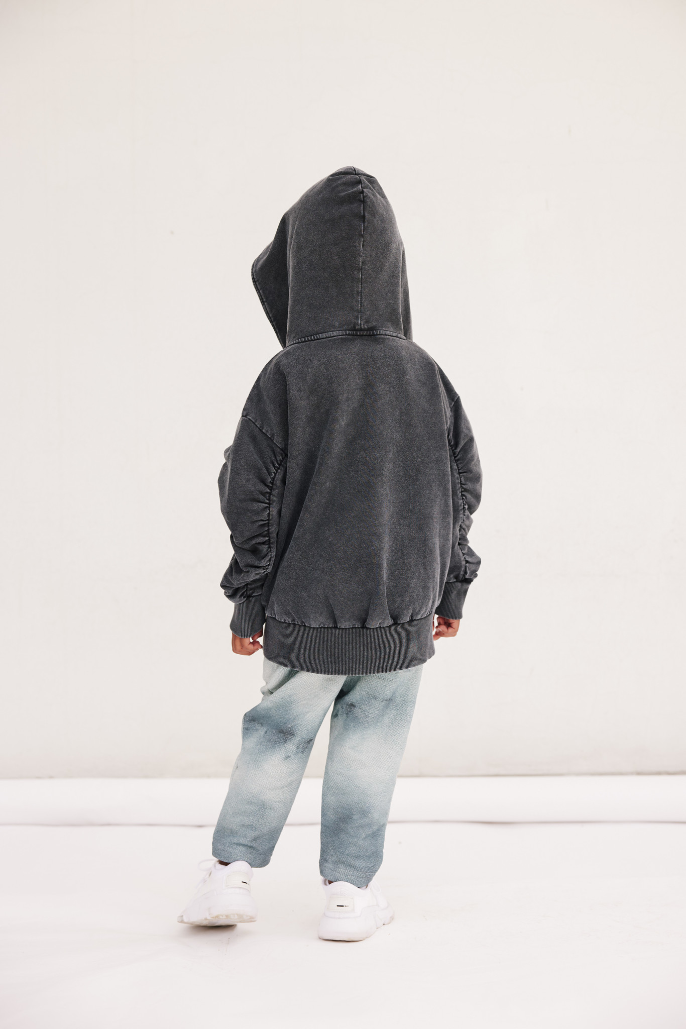 BLACK JACKET FOR CHILDREN | COOL JACKET WITH HOOD | MINIKID