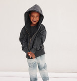 BLACK JACKET FOR CHILDREN | COOL JACKET WITH HOOD | MINIKID