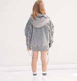 GRIJS VEST VOOR KINDEREN | STOER VEST MET CAPUCHON | MINIKID