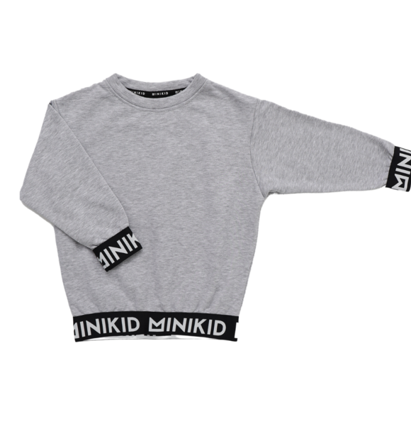 SWEATSHIRT MINIKID TAPE GREY
