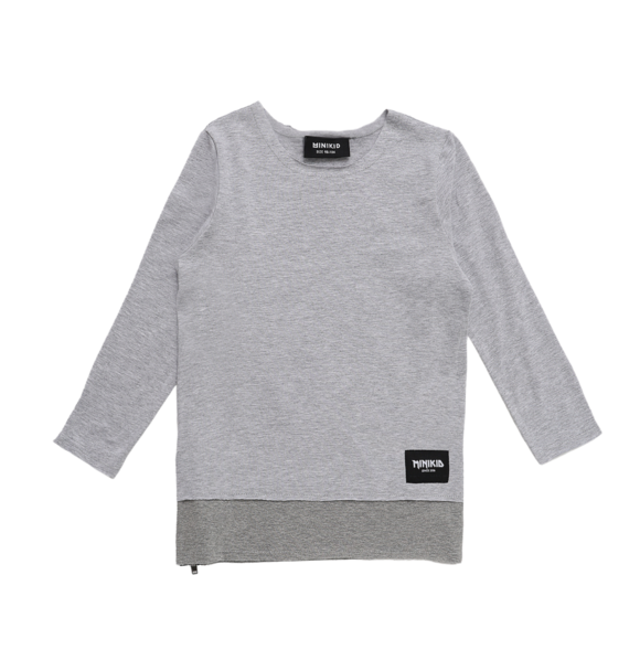 Minikid LONGSLEEVE GREY PANEL