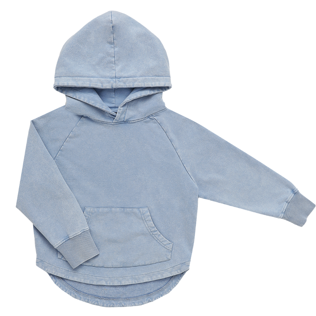 Minikid BLAUWE HOODIE | SWEATER MET CAPUCHON | STOERE KINDERKLEDING