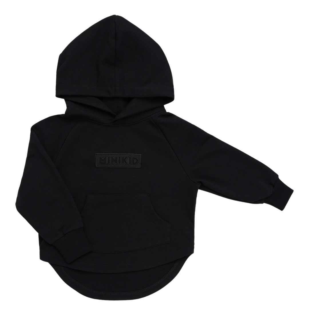 ZWARTE HOODIE | SWEATER MET CAPUCHON | STOERE KINDERKLEDING