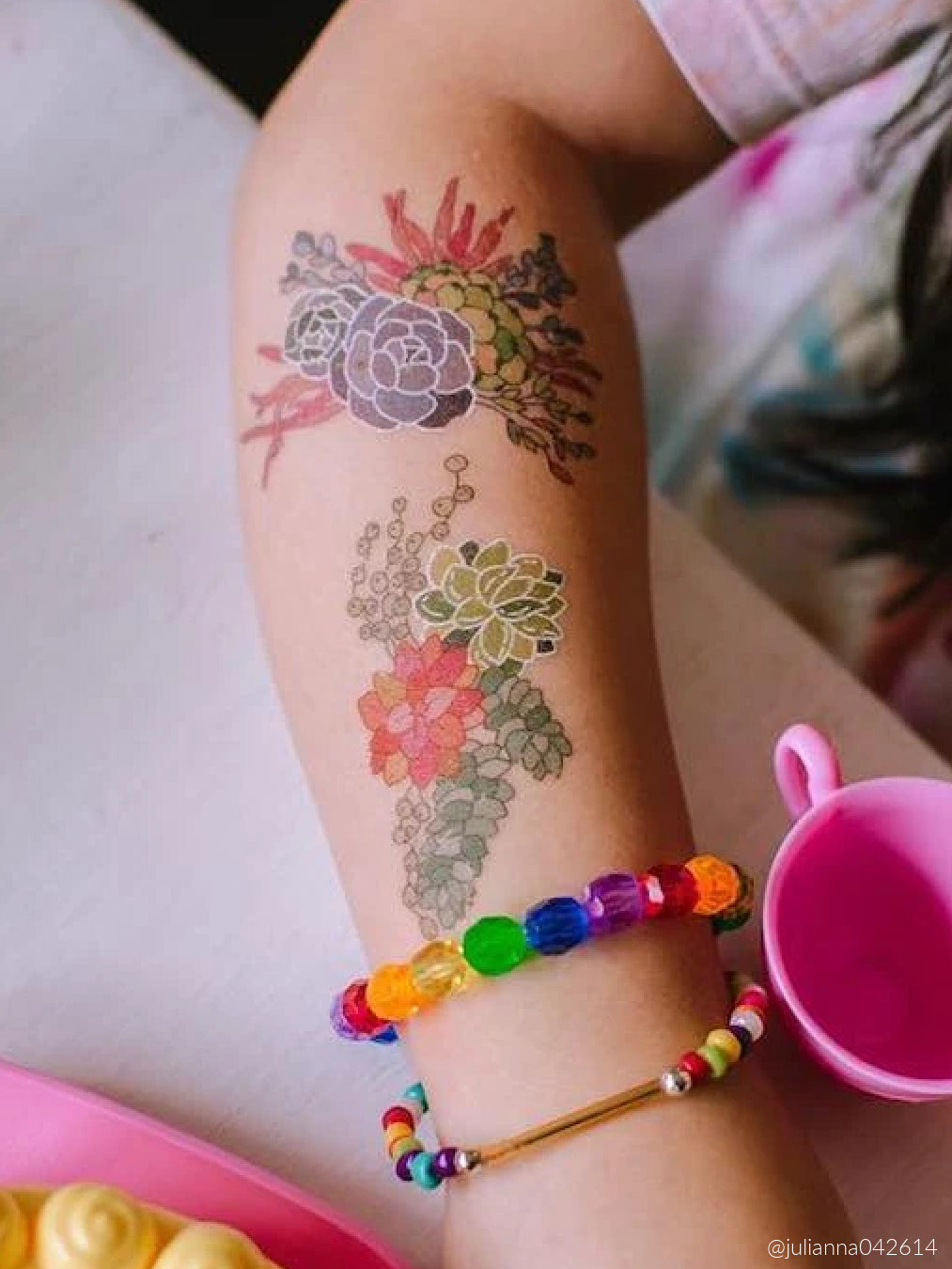 Ducky Street FLOWERS TATOOS | CHILD TATTOO | TEMPORARY TATTOO