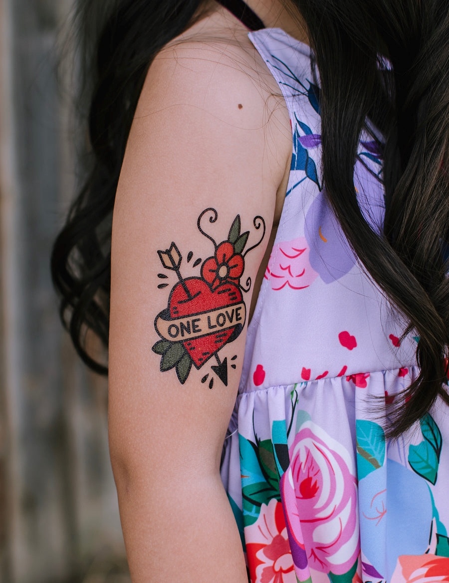 Ducky Street ONE LOVE TATOO | KINDER TATOEAGE | TATOOS VOOR KINDEREN