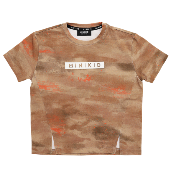 Minikid ASYMMETRIC T-SHIRT DESERT SAND