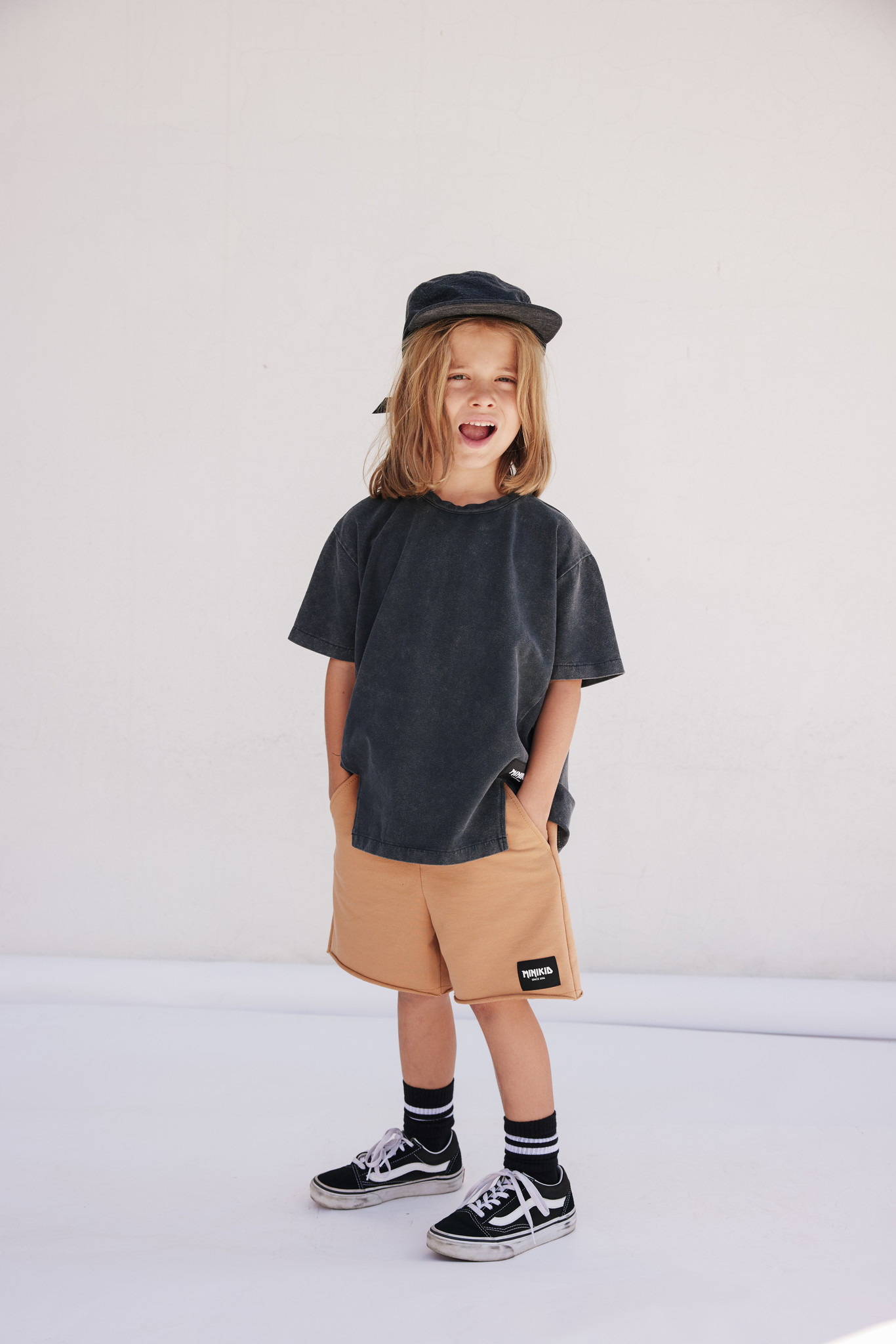 Minikid VINTAGE BLACK OVERSIZED T-SHIRT | STREETWEAR BOYS CLOTHING | MINIKID