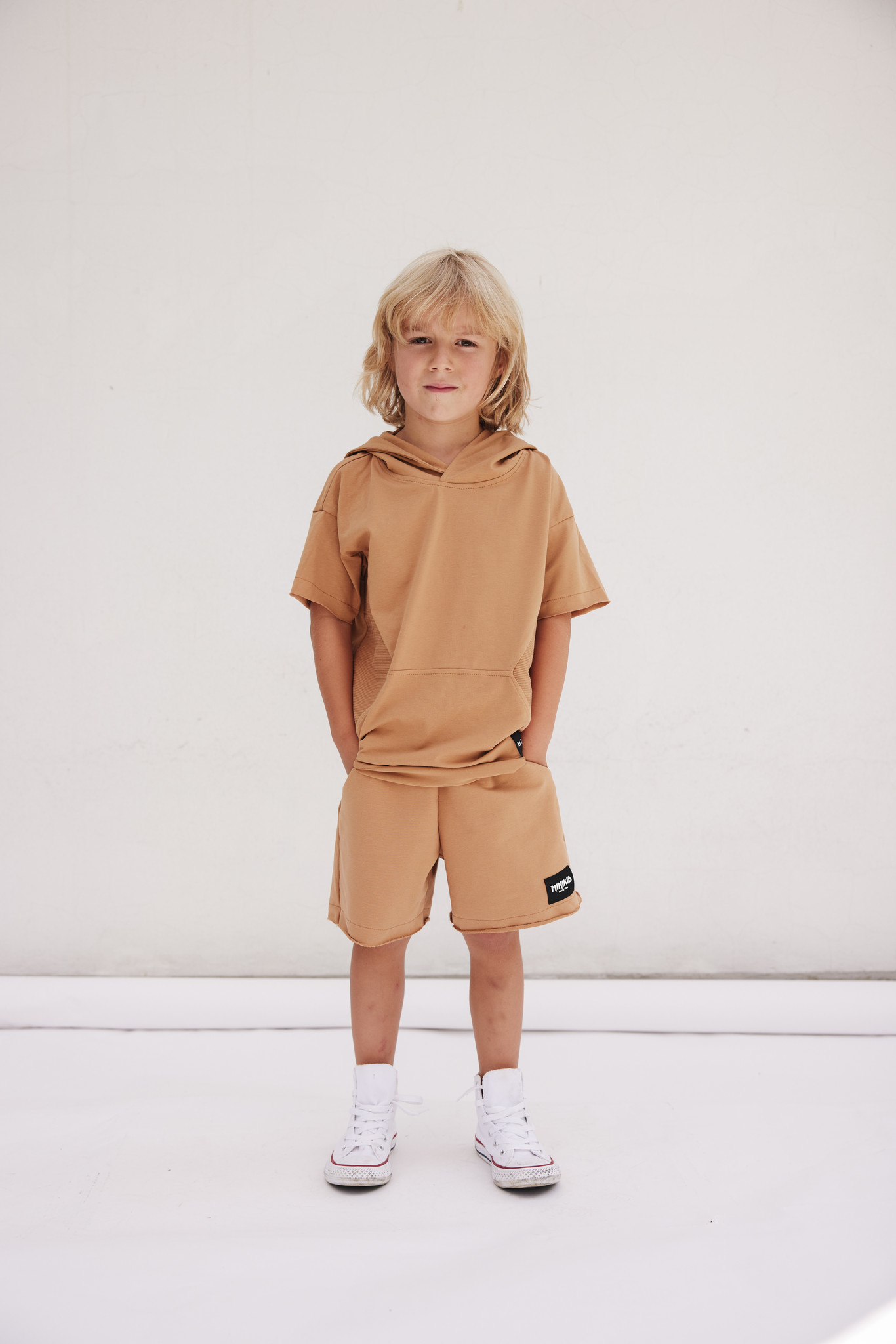 Minikid CAMEL BROWN SHORTS | COOL SHORTS | CHILDREN'S CLOTHING