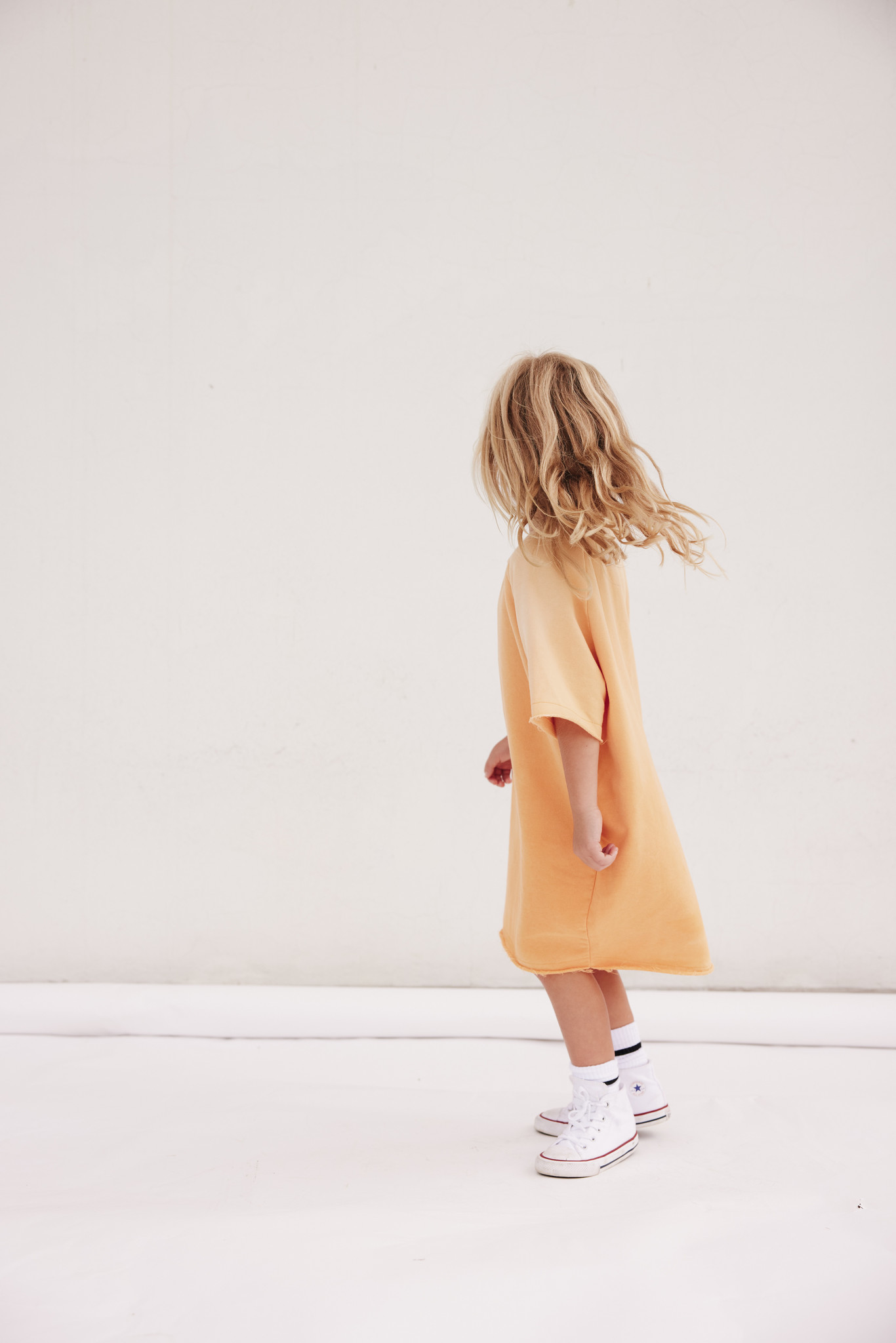 Minikid STURDY DRESS | ORANGE DRESS FOR GIRLS | GIRLS CLOTHING