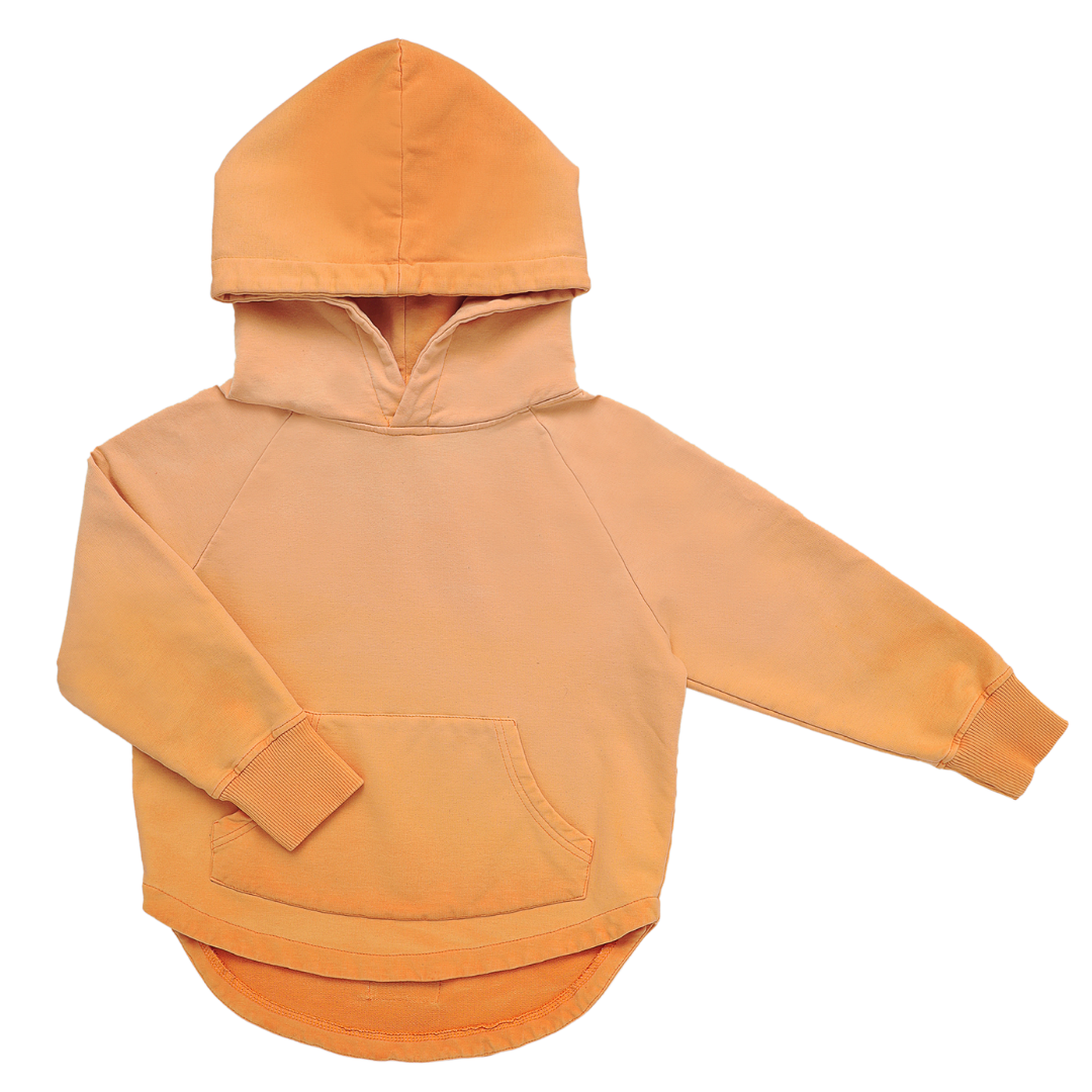 ORANGE SWEATER | HOODIE WITH DIP DYE PRINT | COOL CHILDREN'S CLOTHING