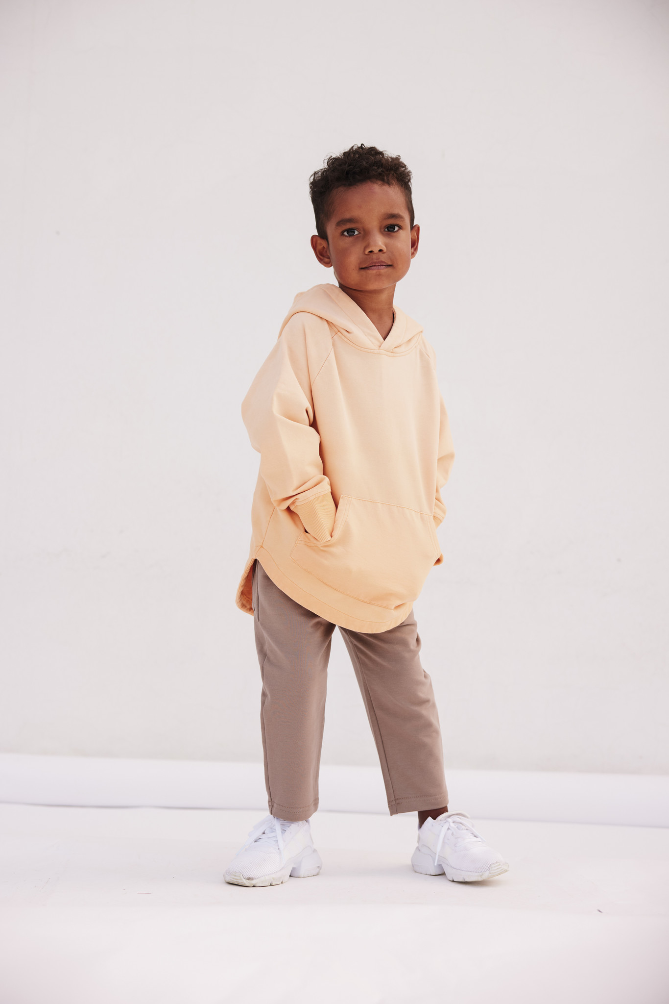 Minikid ORANGE SWEATER | HOODIE WITH DIP DYE PRINT | COOL CHILDREN'S CLOTHING